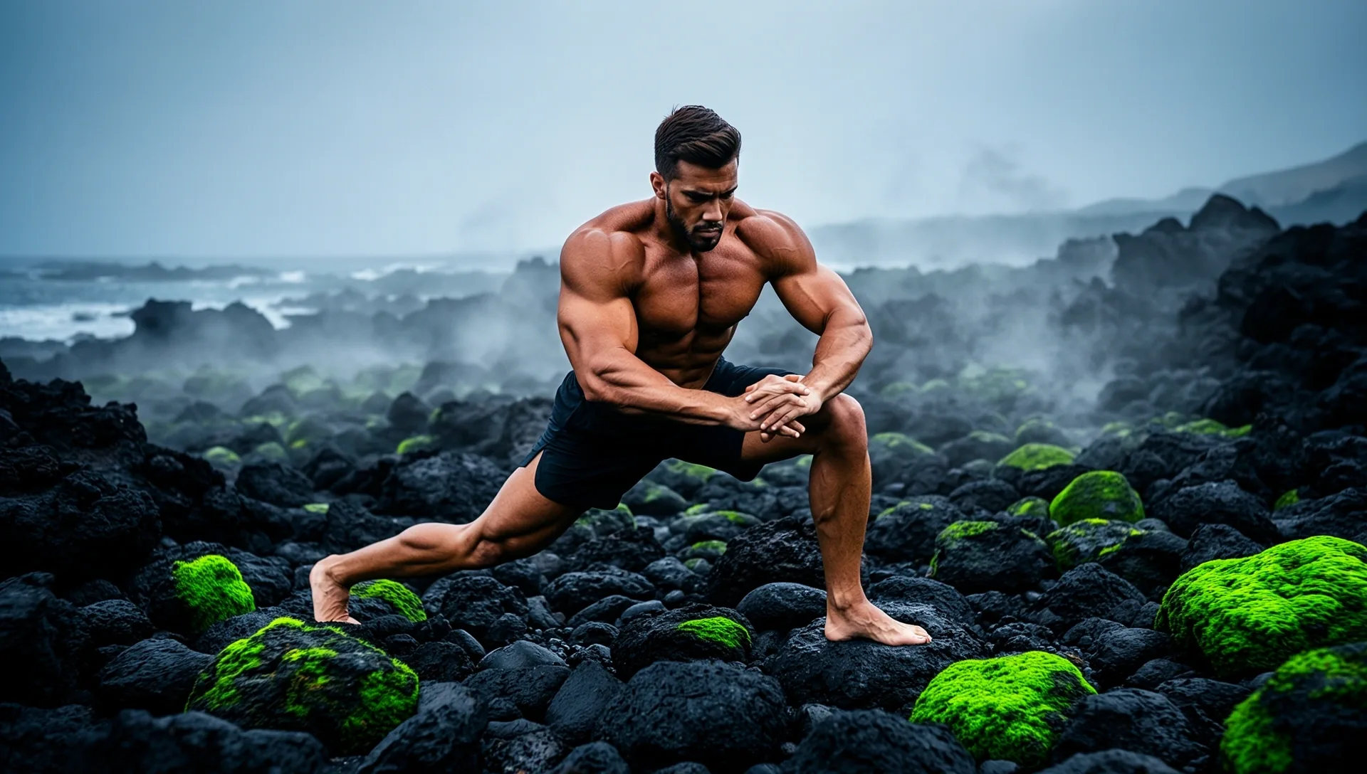 Volcanic texture background