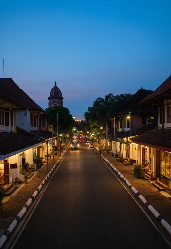Yogyakarta evening atmosphere