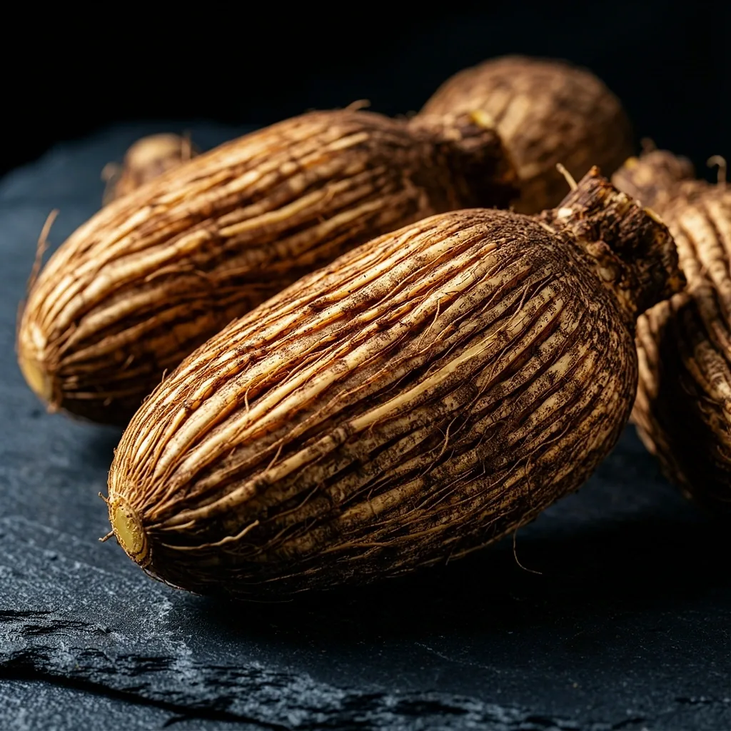 Botanical root texture